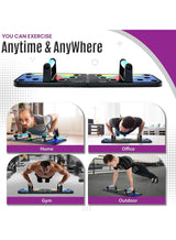 Lukadah Push Up Board for Men & Women, Multi-Function Foldable Press Board, Muscle max Push Up Handles, Fitness Strength & Exercise Training Equipment for Home Workout | Portable Gym For Chest, Abdominal 4
