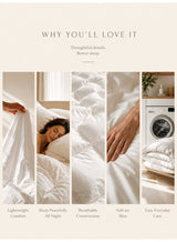 Good Sleep Duvet King Size | Comforter 220x240 cm | Ultra-Soft Hotel-Quality Filling | Fluffy, Breathable & Hypoallergenic | White | All-Season King Quilt | Made in Dubai 5