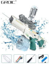 GROIC Electric Water Gun Toys for Kids, 700ML Automatic Squirt Guns Toy for Summer Fun - High Capacity, 10M Range - Ideal for Pool Parties, Beach &Outdoor Activities, Electric Super Burst Blaster 5