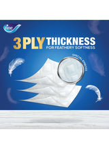 Fine Deluxe Toilet Paper 3 Ply, 24 Rolls x 140 Sheets, White 2