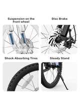 Ninebot 18 Inch Kids Bike for Boys & Girls with Aerospace Aluminum Frame, Front Suspension, Disc Brake, Coaster Brake, Adjustable Seat, Mountain Tires, Chain Guard, Reflectors & Kickstand, Blue 18inch 5