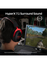 HyperX Cloud II Gaming Headset - 7.1 Surround Sound - Memory Foam Ear Pads - Durable Aluminum Frame - Multi Platform Headset - Works with PC, PS4, PS4 PRO, Xbox One, Xbox One S - Red-4P5M0AA 2