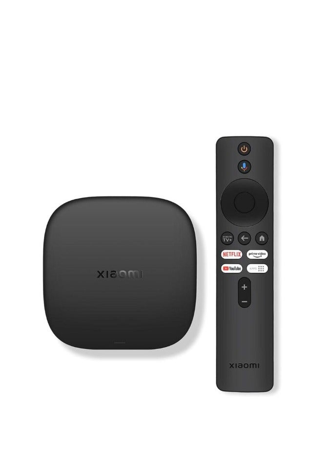 小米电视盒S第三代 - 4K超高清，内置Google TV，32GB内存，支持杜比视界和杜比全景声，WiFi 6，HDMI 2.1，流畅播放，小巧强劲，黑色