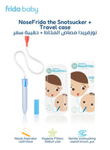 fridababy NoseFrida Snotsucker Nasal Aspirator | Made in Sweden | Baby Nose Cleaner with Hygienic Filters | BPA-Free, Safe, Easy to Clean | in Travel Pack | Mucus Remover 6