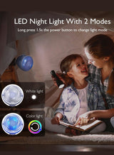 Momcozy Portable Stroller Fan, 27H Ultra-long Battery Life, Detachable 4 Speed 360°Rotate, LED Night Light with 2 Modes 2