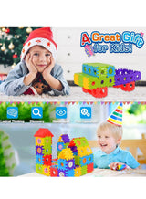 CHU DAI Children's building block set, building block house ，Preschool Building Set, Sensory Montessori Toys for Children, Toddler Blocks for Boys and Girls(350 pieces) 1