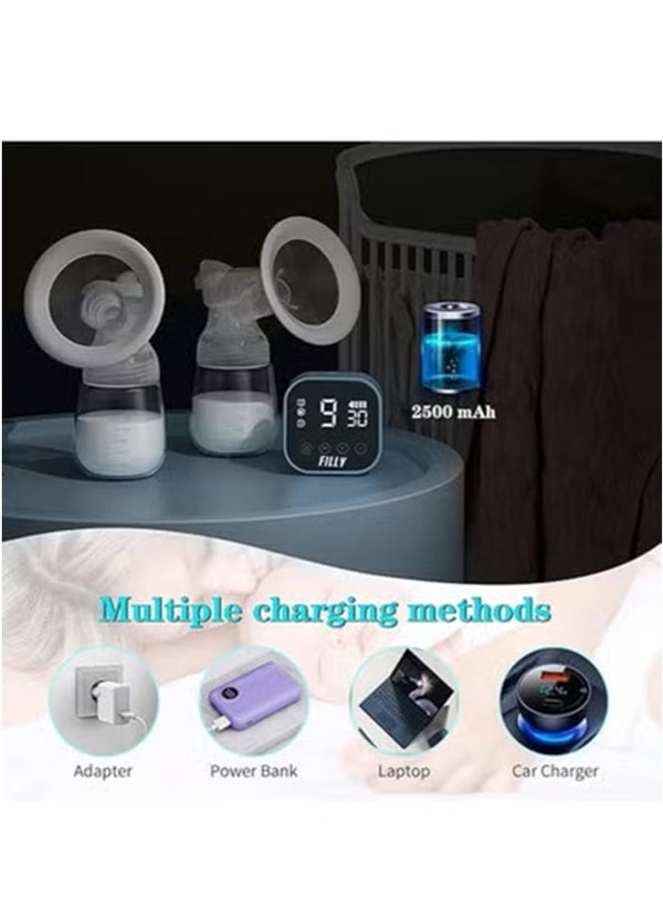 Filly Electric Double Breast Pump with Lactation Function Wearable Hands Free Electric Automatic Breastfeeding Breast Pump