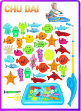 CHU DAI Magnetic Fishing Game for Kids 3-5 with Toddler Fishing Poles,Bath Toys for Kids Ages 4-8,Magnetic Poles Game are Designed for Little Hands 5