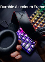 HyperX Cloud II Gaming Headset - 7.1 Surround Sound - Memory Foam Ear Pads - Durable Aluminum Frame - Multi Platform Headset - Works with PC, PS4, PS4 PRO, Xbox One, Xbox One S - Red-4P5M0AA 4