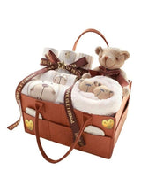 WALALLA Newborn Gift Set for Baby Boy Girl Infant Gift Set Baby Gifts Premium Cotton Baby Clothes Accessories Set Fits Newborn to 3 Months Bear 4