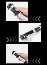 GROIC 2pcs Dueling Lightsaber, 2-in-1 Retractable Lightsaber, 7-color Light-up Sword Toy, Children's Dress Up Accessories, Cosplay Props 1