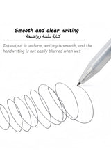 MUJI Smooth Writing Gel Pens - 10-Pack of 0.5mm Fine Point Black Ink for Office and Study 2