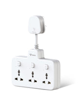 GONEO 3 In 1 Power Strip Wall Extension Plug, 3 Outlets with Individual Switches, Universal Multi Plug Power Extension Socket with Surge Protection for Home & Office 5