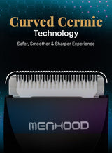 MENHOOD Trimmer Mini All-in-one Trimmer for Men with Waterproof IPX6 Design, SkinSafe Ceramic Technology, QuietRun 7000 RPM Motor, 4000K  LED for Low Light Areas, Travel Lock, 90 Min Run Time & Fast Charging 5