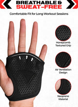 FIT TRIBE Weight Lifting Gloves for Men & Women – Non-Slip Grip, Breathable & Lightweight Gym Gloves for Powerlifting, Fitness, Workout & Home Gym 4
