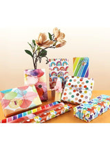 Mitoy 6 Packs Gift Wrap Paper Roll Set Included 6 Pack Gift Wrap Paper with Ribbon Sticker and Tape 2