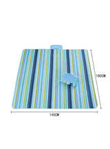 DEXO Waterproof Foldable Outdoor Picnic Mat – Large 145x180cm, Blue Stripes – Sandproof, Tear-Resistant, Beach Blanket, Portable Camping Mat for 4-6 People, Family, Travel, Festivals, Home Use 3