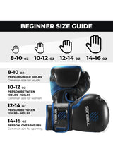 Sanabul  Essential Gel Boxing Gloves for Men & Women – Pro-Tested Kickboxing, MMA, Muay Thai & Heavy Bag Training Gloves – Shock-Absorbing Gel Padding – Black/Metallic Blue 3