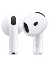 AirPods 4 无线蓝牙耳机，个性化空间音频，防汗防水，USB-C 充电盒，H2 芯片，电池续航时间长达 30 小时，轻松设置，适用于 iPhone 白色 1