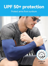 Tersely 4-Pack Arm Sleeves for Women Men Youth|UPF 50 Arm Warmers UV Sun Protection Arm Cooling Sleeves, One Size Sun Protection Arm Sleeve Cover Tattoo 5