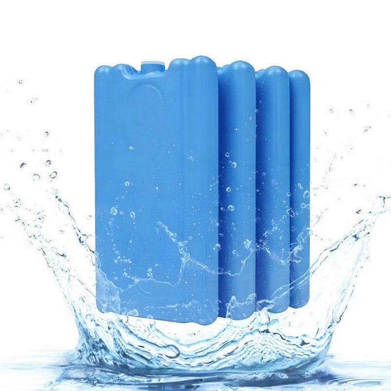 DEXO 4-Piece Reusable Ice Packs for Cooler & Lunch Bags – Long-Lasting Slim Gel Freezer Packs for Work, School, Picnic, Camping & Travel