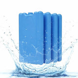 DEXO 4-Piece Reusable Ice Packs for Cooler & Lunch Bags – Long-Lasting Slim Gel Freezer Packs for Work, School, Picnic, Camping & Travel 1
