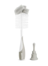 Munchkin Bottle And Nipple Brush Set, 2pc - Easy Grip Sponge Cleaners for Baby Bottles, 0+ Months - Assorted 2