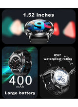 Smart Watch 1.52 inch Smartwatch Fitness Running Watch Bluetooth Pedometer Call Reminder Activity Tracker Compatible with Android iOS Women Men Hands-Free Calls Waterproof Media Control 1