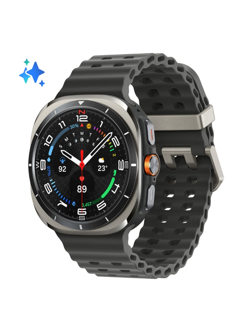 Galaxy Watch Ultra 47mm（中东版）智能手表，支持 LTE、健康监测和健身追踪 - 钛银色