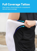 Tersely 4-Pack Arm Sleeves for Women Men Youth|UPF 50 Arm Warmers UV Sun Protection Arm Cooling Sleeves, One Size Sun Protection Arm Sleeve Cover Tattoo 2
