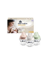 tommee tippee Baby Bottles, Closer to Nature Anti-Colic Baby Bottle with Slow Flow Breast-Like Teat, 150ml, 0m+, Self-Sterilising, Baby Feeding Essentials, Pack of 3 - Assorted 1