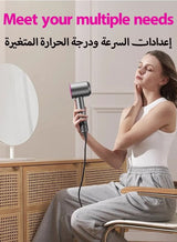 DOSCHER 1600W Professional Ionic Hair Dryer - Fast Drying Blower Hair Dryer with Thermo-Control, Low Noise, Includes Hair Diffuser and Concentrator for Perfect Styling 5