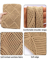 HAWAWA Crochet Tote Bag For Women, Crochet Mesh Beach Tote Bag Summer Vacation Aesthetic Boho Knit Bag for Women, Beach Top-handle Tote Bag 3