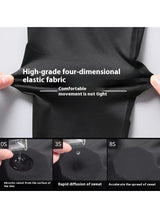 Joychic Mens 5Pcs Quick Dry Compression Sets Tops Accessories Clothes Equipment for Workout Gym Athletic Running Sport 3