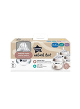 tommee tippee Baby Bottles, Closer to Nature Anti-Colic Baby Bottle with Slow Flow Breast-Like Teat, 150ml, 0m+, Self-Sterilising, Baby Feeding Essentials, Pack of 3 - Assorted 3