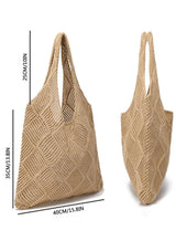 HAWAWA Crochet Tote Bag For Women, Crochet Mesh Beach Tote Bag Summer Vacation Aesthetic Boho Knit Bag for Women, Beach Top-handle Tote Bag 2