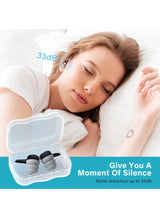 Eworld Noise Cancelling Earplugs for Sleeping, Reusable Ear Plugs for Kids & Adults – Comfortable Silicone & Foam Ear Protection for Snoring, Work, Swimming, Travel, Studying & Concerts 4