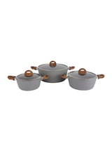 DELCASA Chef Master 10 Piece Non stick Cookware Set With 5 Layer Granite Coating DC2284 4