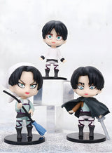 GROIC 6 Pcs Attack on Titan Figure Anime Figure Set, Action Figures Cartoon Figurines Party Decoration Mini Toy Model Collectibles Statue for Anime Fans 3