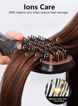 DOSCHER 1200 Watt Hair Dryer Brush Ceramic Dryer And Styler 2 In 1 Professional Black/Beige 4