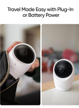 eufy Baby Monitor E21 with 4K Camera, Hybrid Wi-Fi and No Wi-Fi Connection, App and Monitor Control, Ultra-Clear Night View, Pan-Tilt, 8× Zoom, Portable Camera with Built-In Battery, ANR, Smart Alerts 3