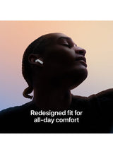 AirPods 4 无线蓝牙耳机，个性化空间音频，防汗防水，USB-C 充电盒，H2 芯片，电池续航时间长达 30 小时，轻松设置，适用于 iPhone 白色 3