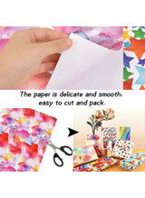 Mitoy 6 Packs Gift Wrap Paper Roll Set Included 6 Pack Gift Wrap Paper with Ribbon Sticker and Tape 4