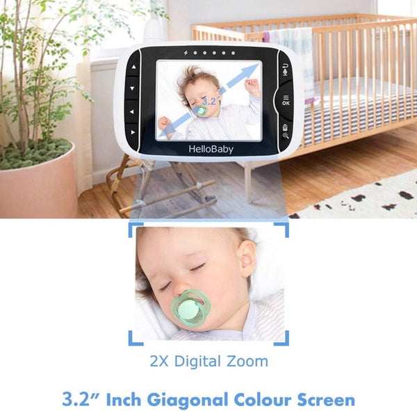 Hellobaby Hello Baby - 3.2-inch Color LCD Screen Video Baby Monitor W/ Remote Camera