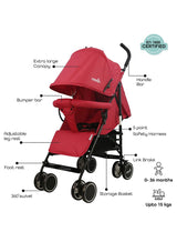 Moon Strek - Stroller - Fire Red 1