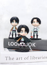 GROIC 6 Pcs Attack on Titan Figure Anime Figure Set, Action Figures Cartoon Figurines Party Decoration Mini Toy Model Collectibles Statue for Anime Fans 2