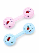 CHU DAI 2 Pack Baby Hand Rattle Toys with Easy Grip Handle and Gentle Rattle Sound, Infant Interactive Toys for Daily Play and Attention Training 4