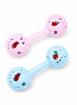 CHU DAI 2 Pack Baby Hand Rattle Toys with Easy Grip Handle and Gentle Rattle Sound, Infant Interactive Toys for Daily Play and Attention Training 5