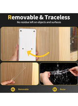 Lukadah Extra Strong Double Sided Nano Adhesive Tape Heavy Duty Removable, Clear Sticky Adhesive Nano Tape Tough Washable Waterproof Mounting Tape for Hanging Picture, Poster, Carpet 4
