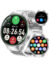 Men's Smartwatch 1.75" AMOLED, Bluetooth Calls, Sleep Monitor, Fitness Tracker, IP67 Waterproof Smart Watch for Men, Compatible with Android/iOS, Voice Assistant 5